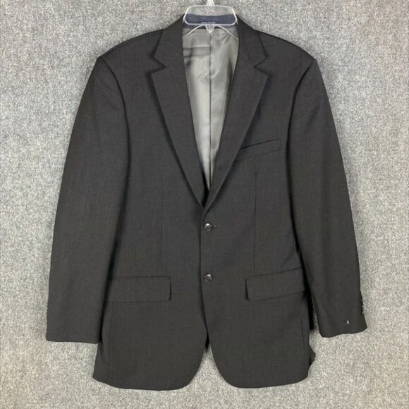 Wilke‎ Rodriguez Blazer Suit Men's 41 Long 35 Waist Wool Blend Gray Adults - Picture 1 of 9
